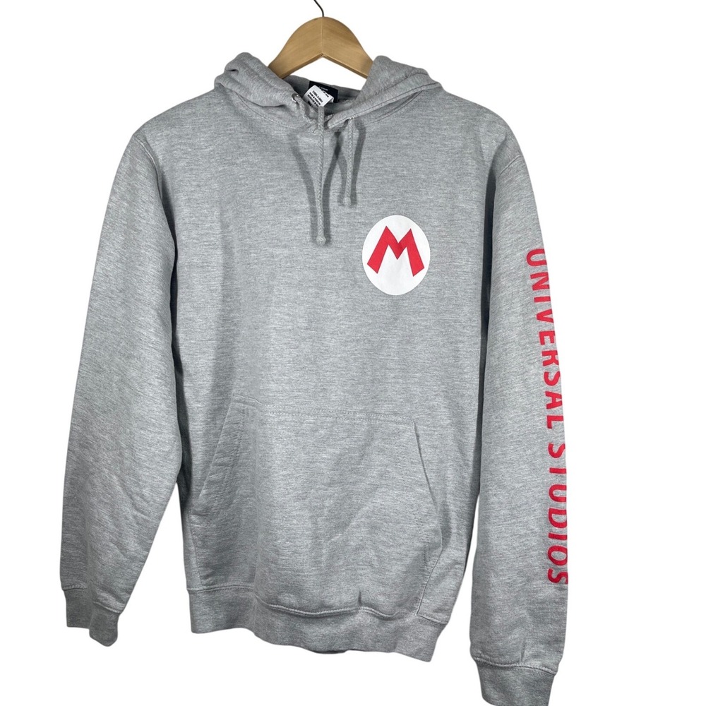 Super Nintendo World Universal Studios Mario Hoodie Gray Small 51505-3-0624